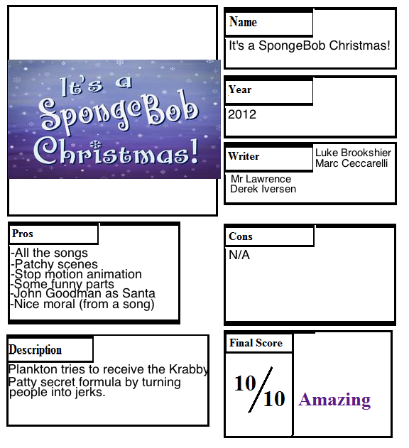 Pros and Cons Its a SpongeBob Christmas! by ToonsJazzLover on DeviantArt Pros and Cons Its a SpongeBob Christmas! by ToonsJazzLover on DeviantArt