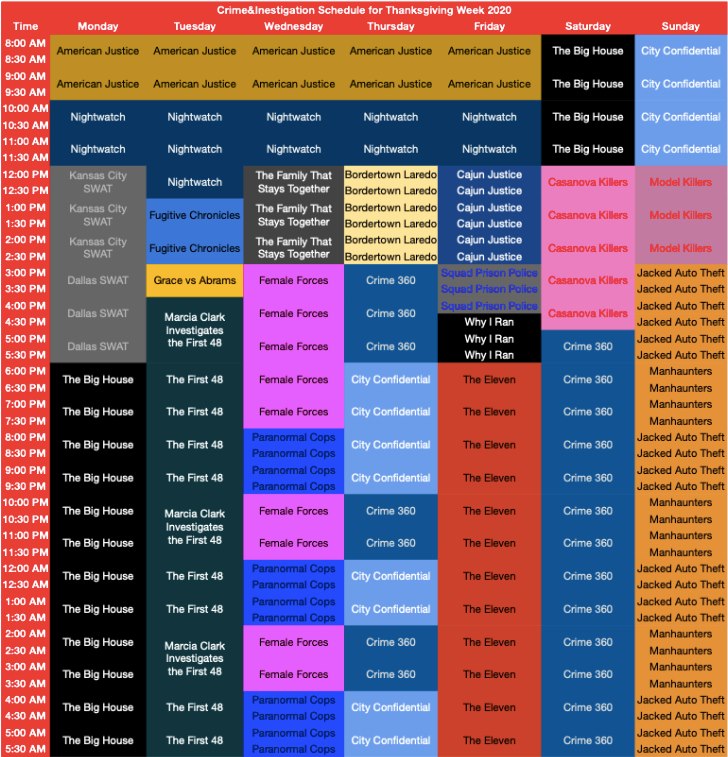Crime and Investigation Schedule by ToonsJazzLover on DeviantArt crime-and-investigation-schedule-by-toonsjazzlover-on-deviantart