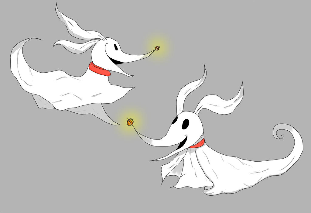 Zero - The Nightmare Before Christmas by thelittlefox-studios on DeviantArt