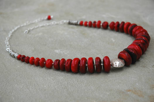 Coral and Sterling Silver