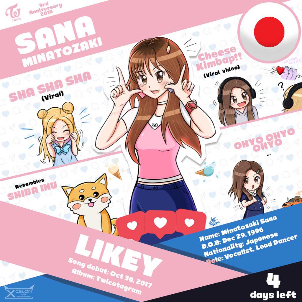 Twice Sana Likey Fanart By Xcelonart On Deviantart Twice Sana Likey Fanart By Xcelonart On Deviantart