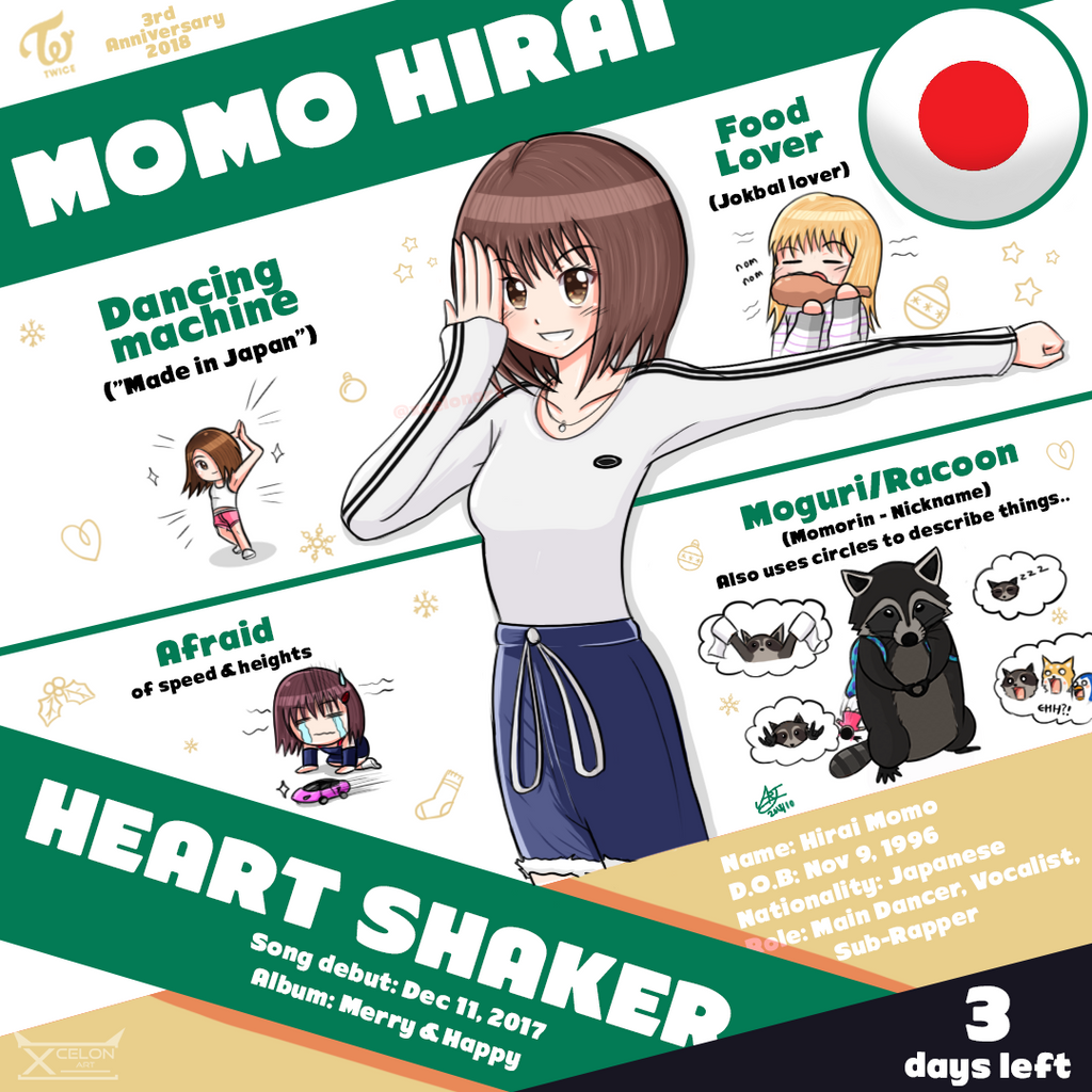 Twice Momo Heart Shaker Fanart By Xcelonart On Deviantart