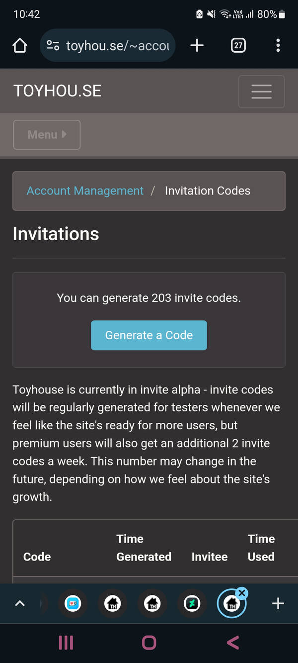 TOYHOU.SE INVITE CODES by Marcymall0w on DeviantArt