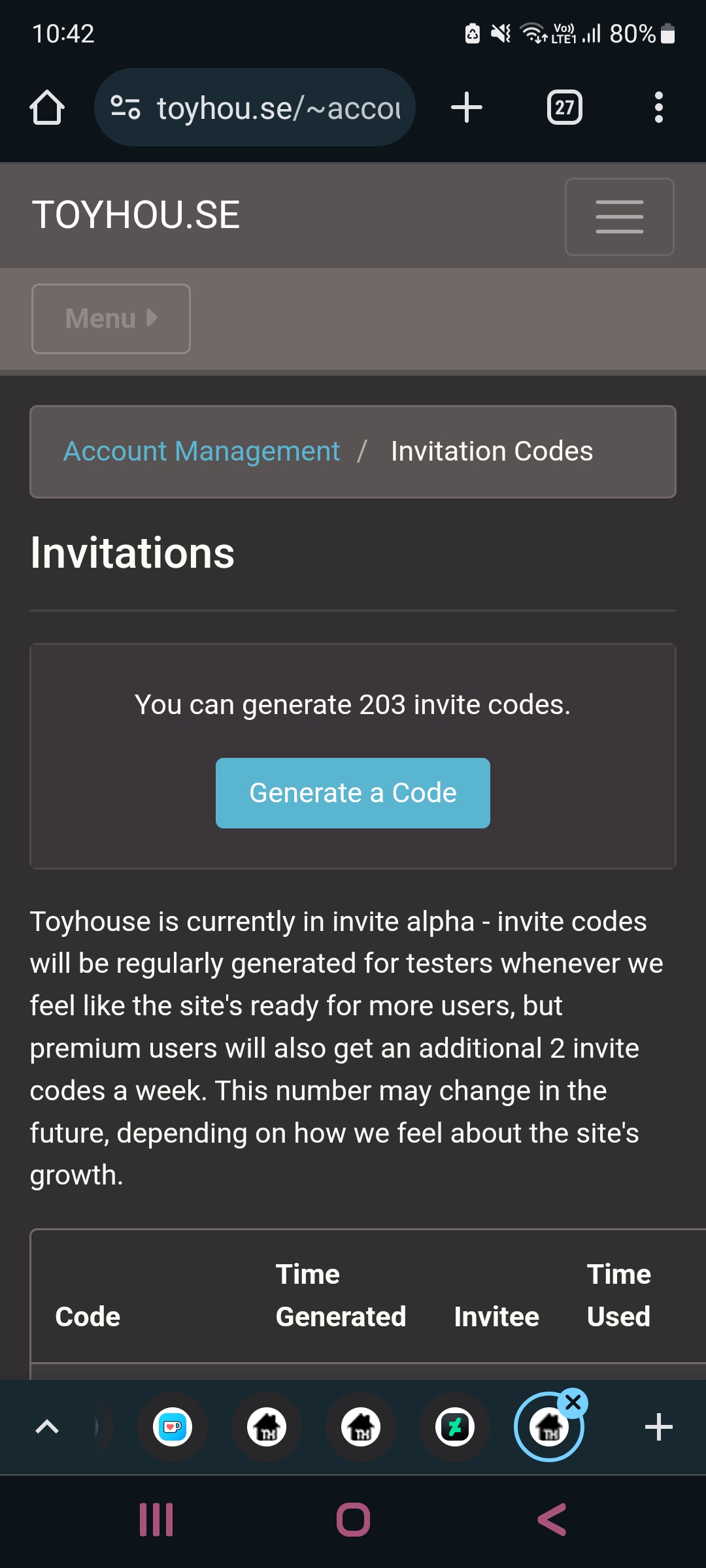 TOYHOU.SE INVITE CODES by Marcymall0w on DeviantArt