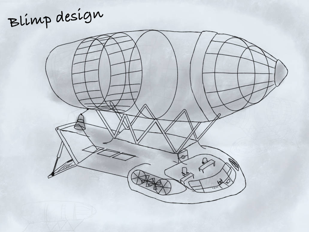 Blimp design by DrialFlameART on DeviantArt