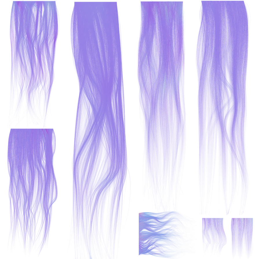 Haor Normal Map Blender Hair Texture 01 - Normal Map by Skybearer on DeviantArt