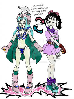Bulma and Chichi swapping clothes