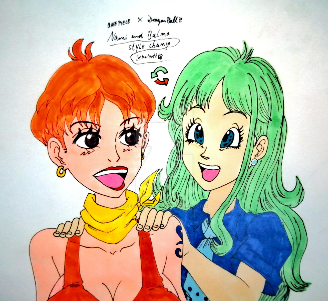 Nami And Bulma Style Change By Sebatooth On Deviantart Nami And Bulma Style Change By Sebatooth On Deviantart