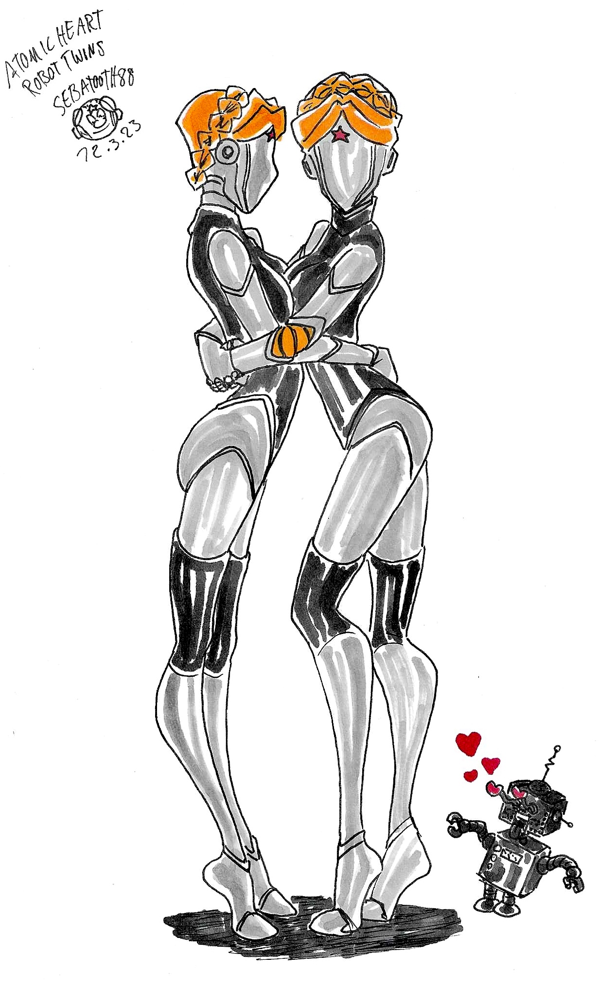 Atomic HeartRobot Twins Fan Art 2 by ruNOTsfmer on DeviantArt