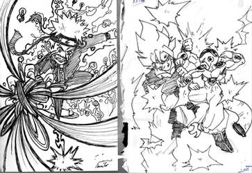 Dragonball Naruto Fanart