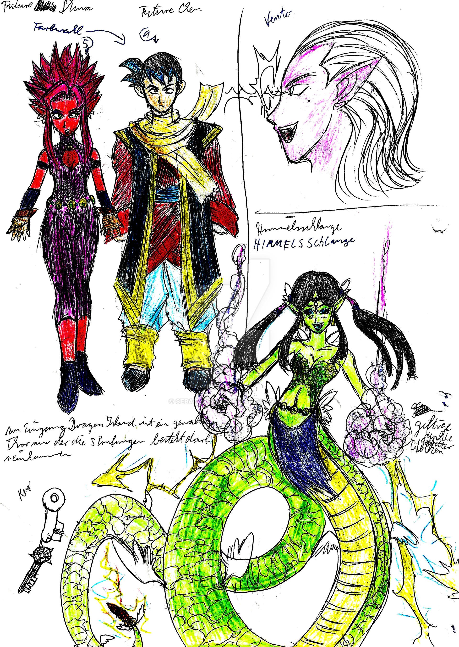 Dragon Chen Charackter Sketch #17 2000-2020.