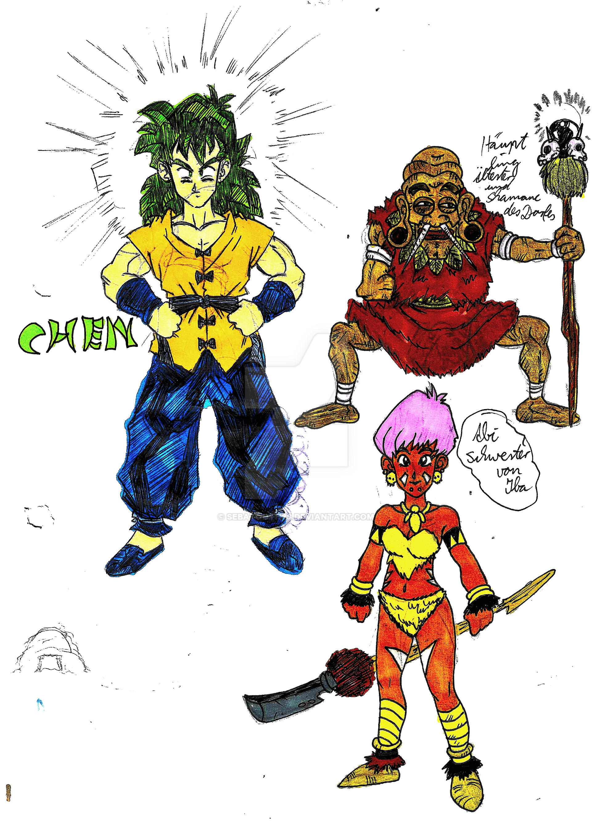 Dragon Chen Charackter Sketch #85 2000-2020.