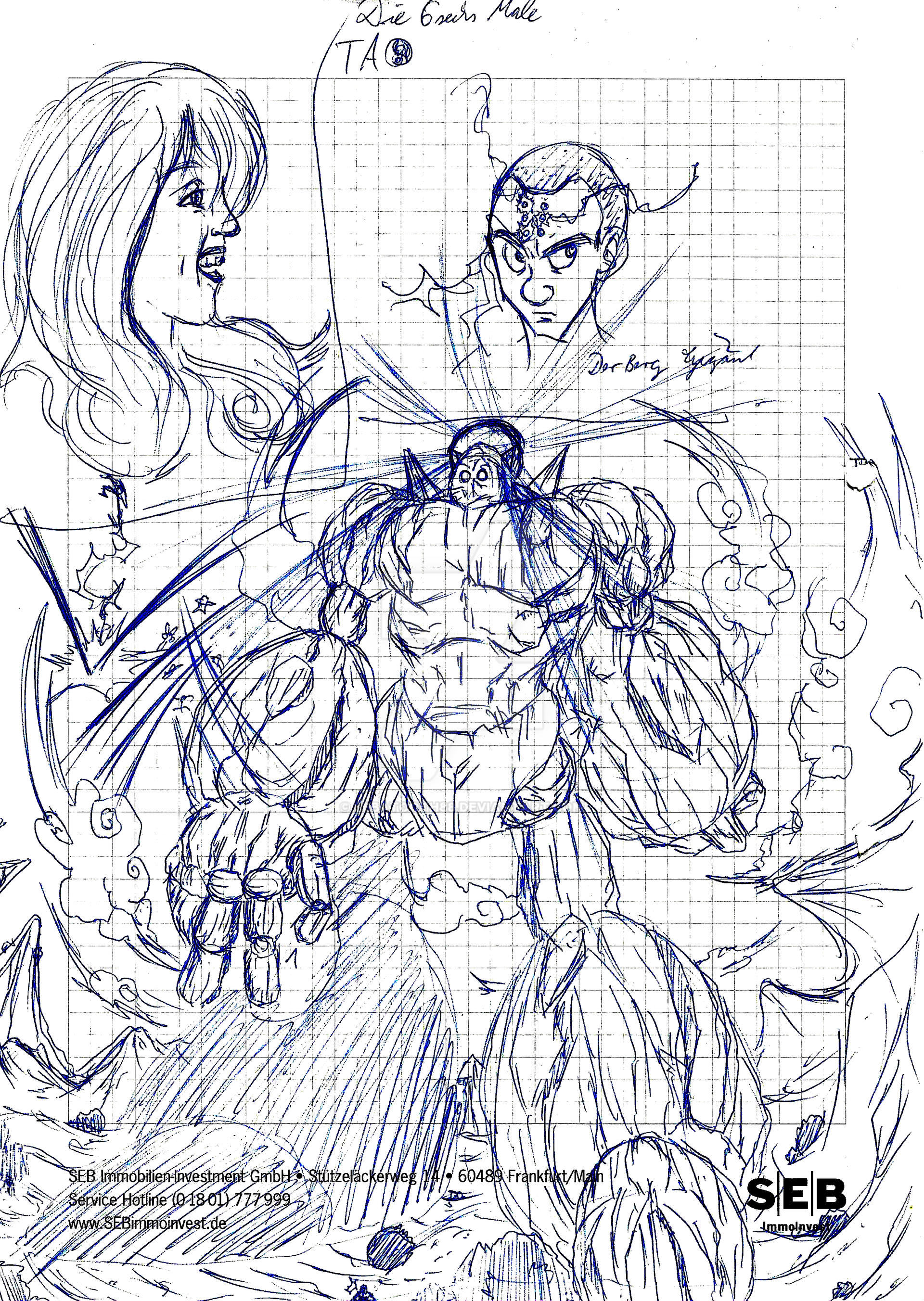 Dragon Chen Charackter Sketch #114 2000-2020.