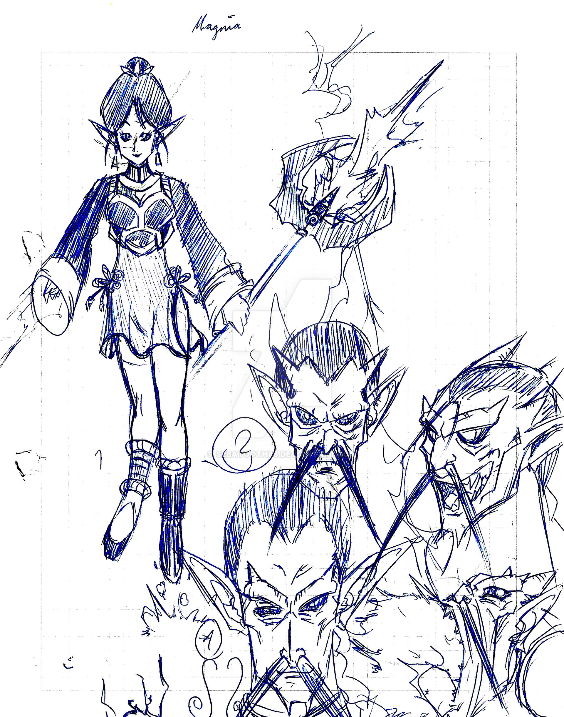 Dragon Chen Charackter Sketch #116 2000-2020.