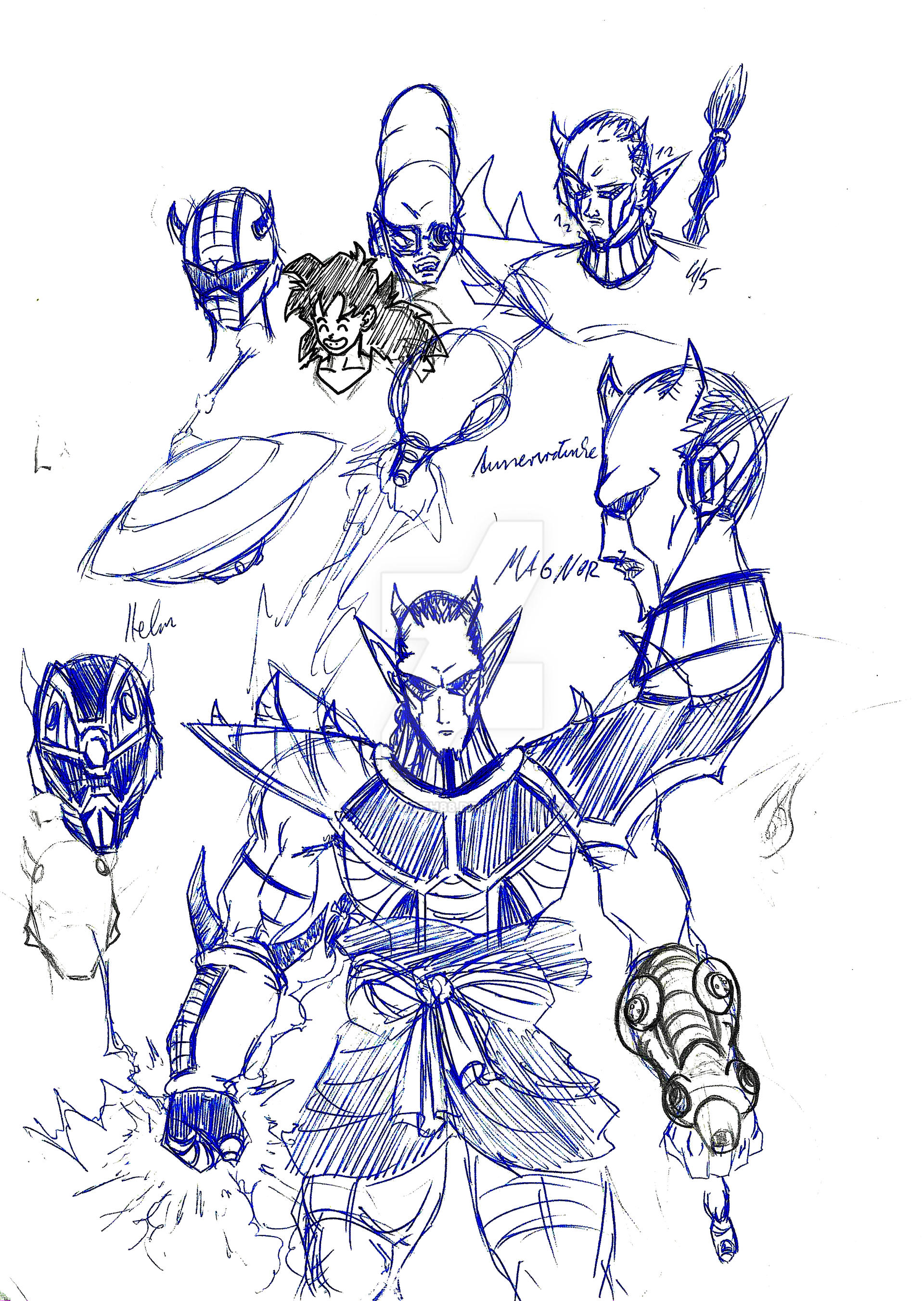 Dragon Chen Charackter Sketch #118 2000-2020.