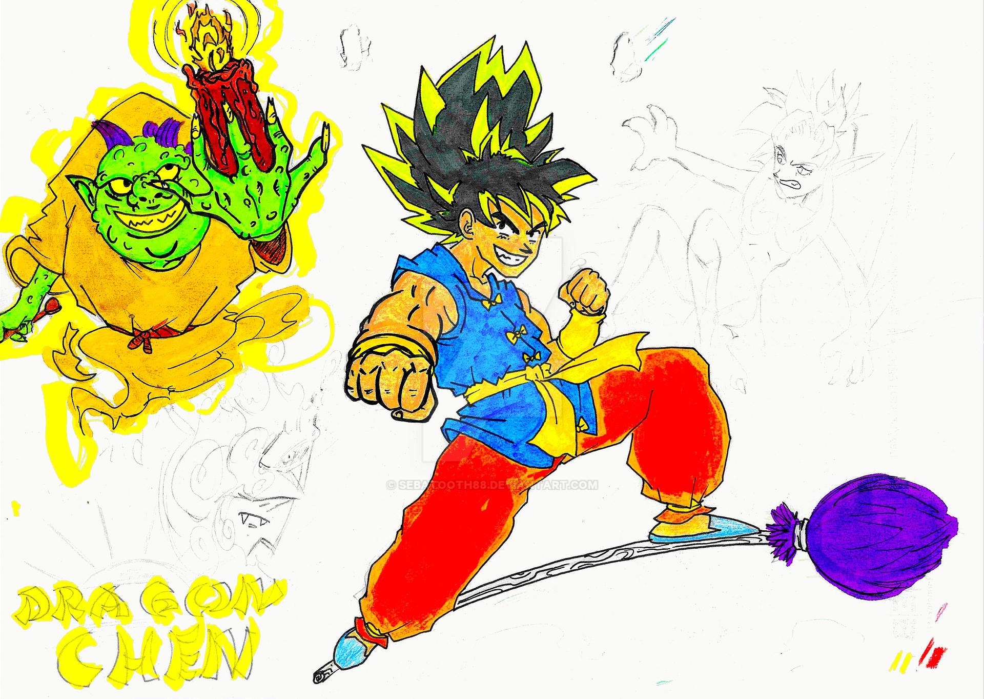 Dragon Chen Charackter Sketch #124 2000-2020.