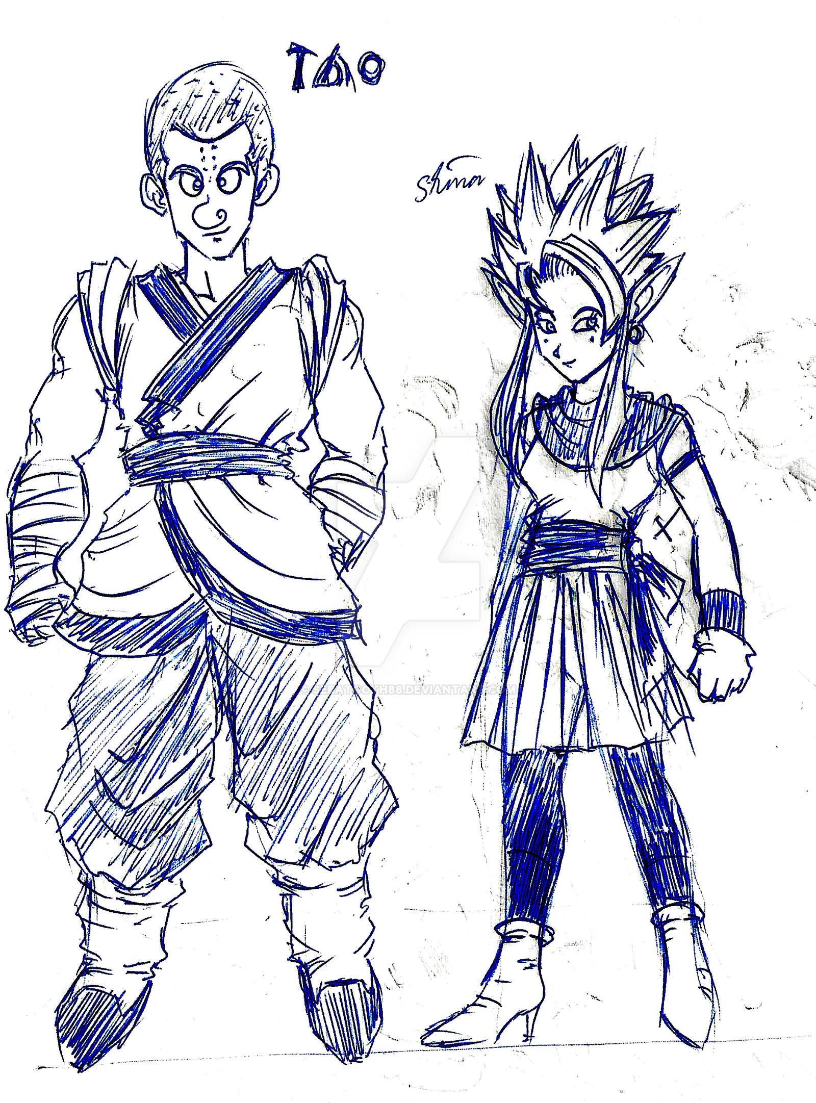 Dragon Chen Charackter Sketch #128 2000-2020.