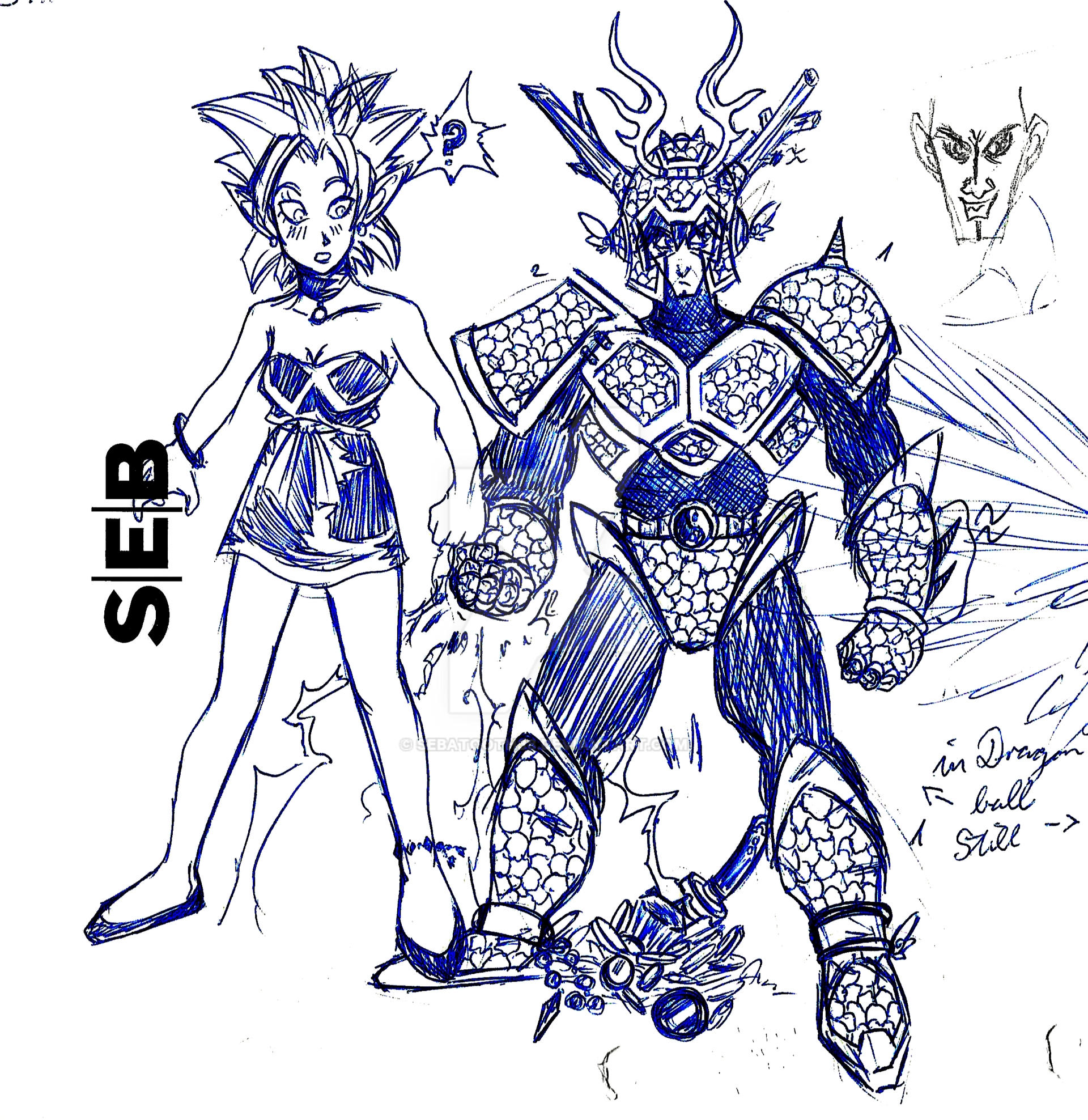 Dragon Chen Charackter Sketch #130 2000-2020.