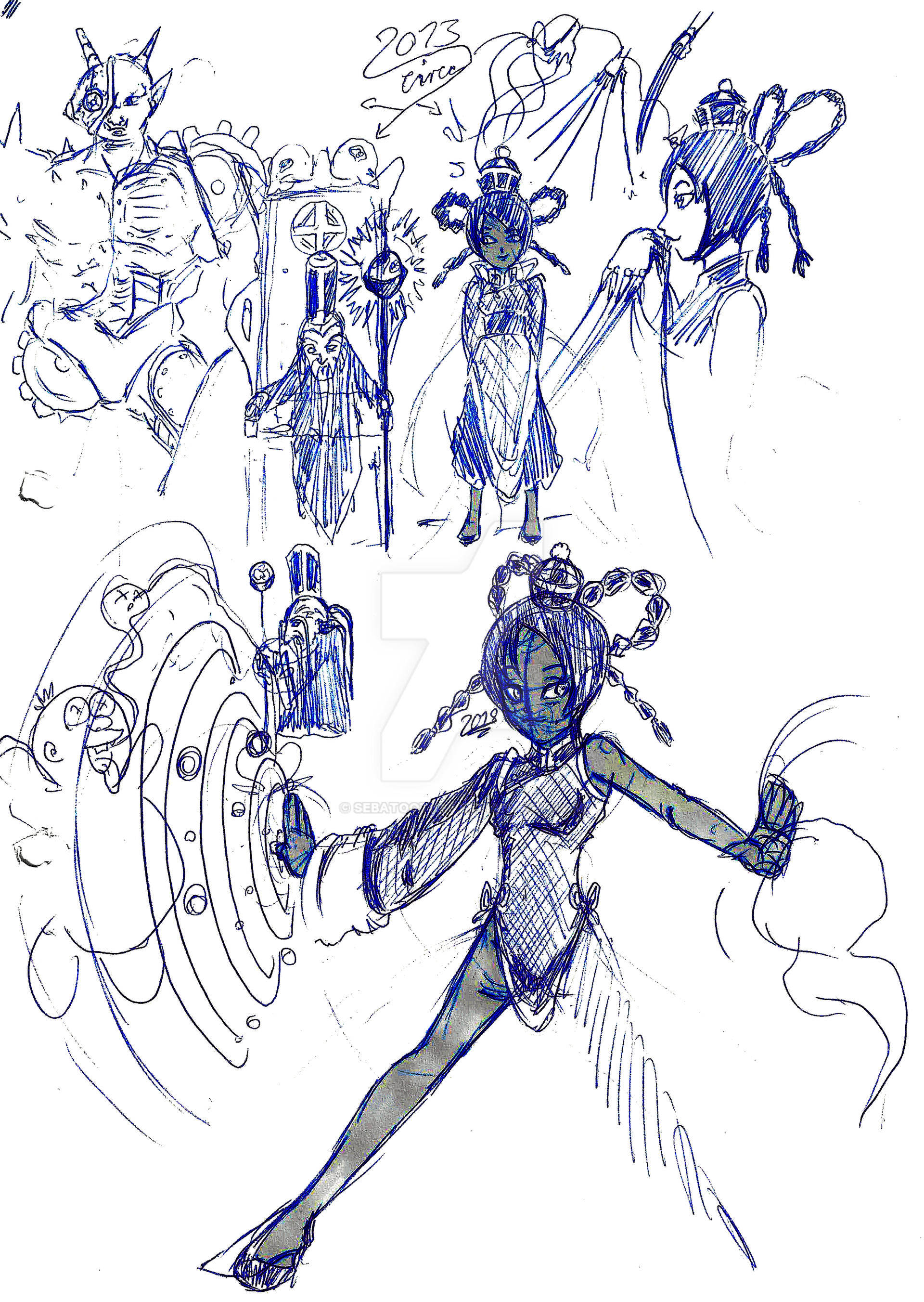 Dragon Chen Charackter Sketch #155 2000-2020.