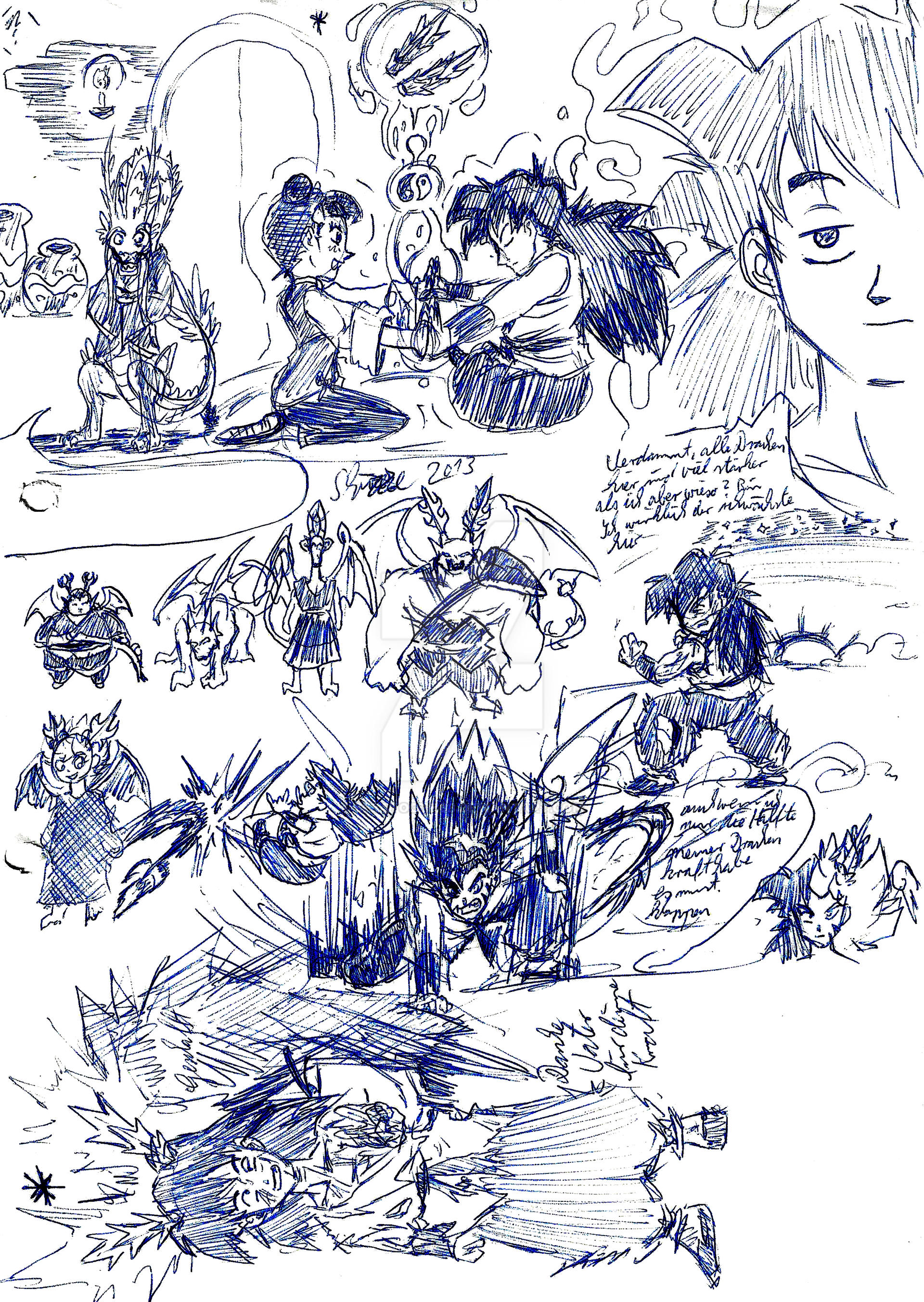 Dragon Chen Charackter Sketch #156 2000-2020.