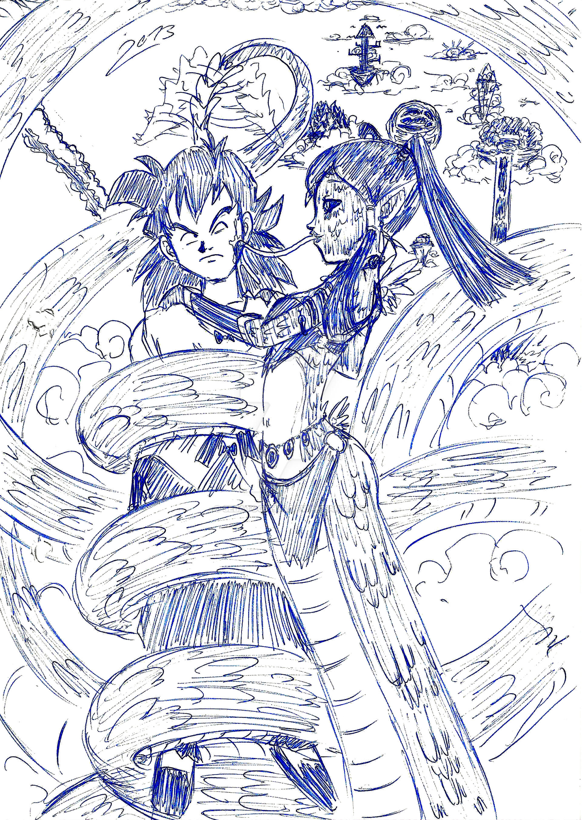 Dragon Chen Charackter Sketch #158 2000-2020.