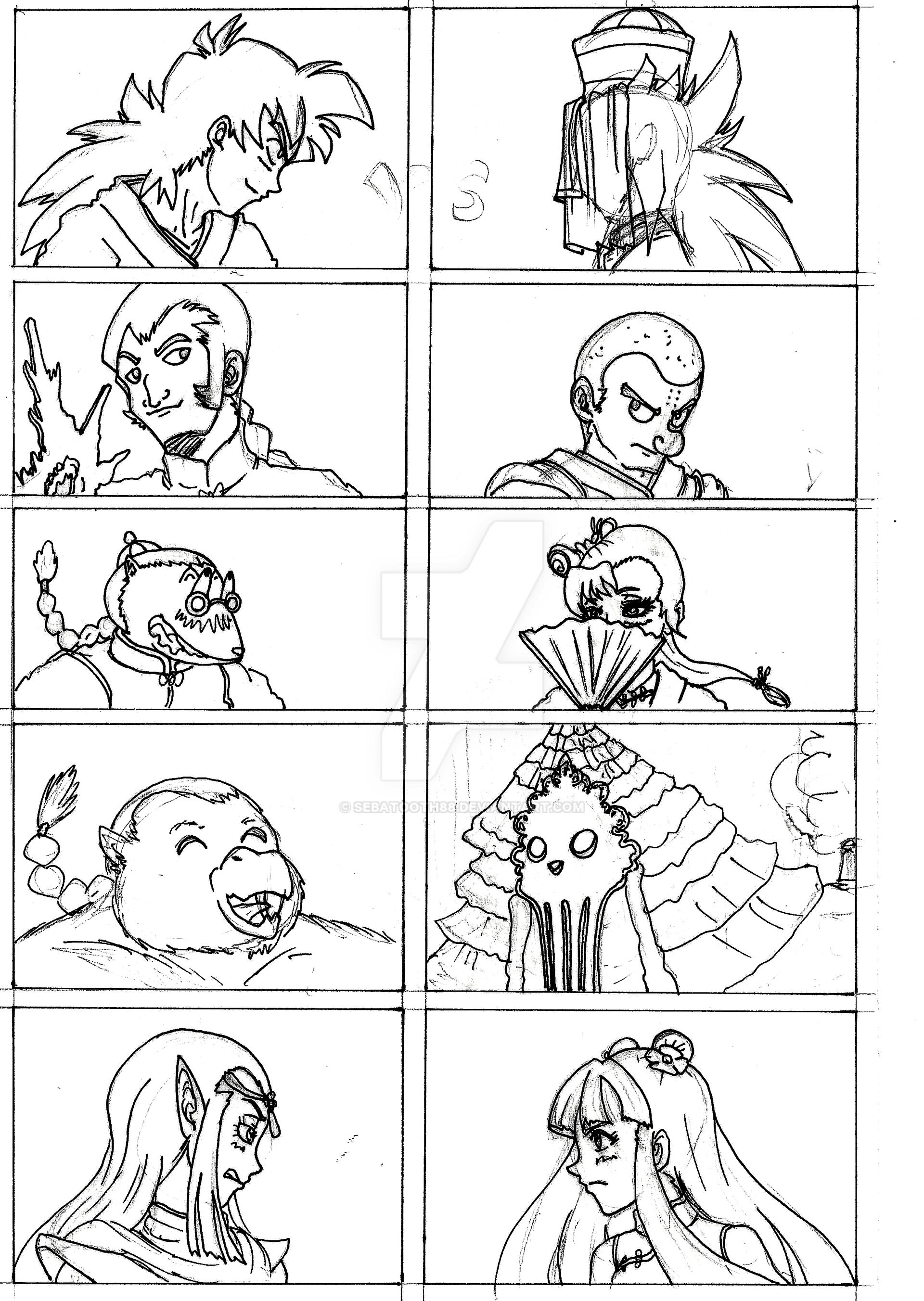 Dragon Chen Charackter Sketch #199 2000-2020.