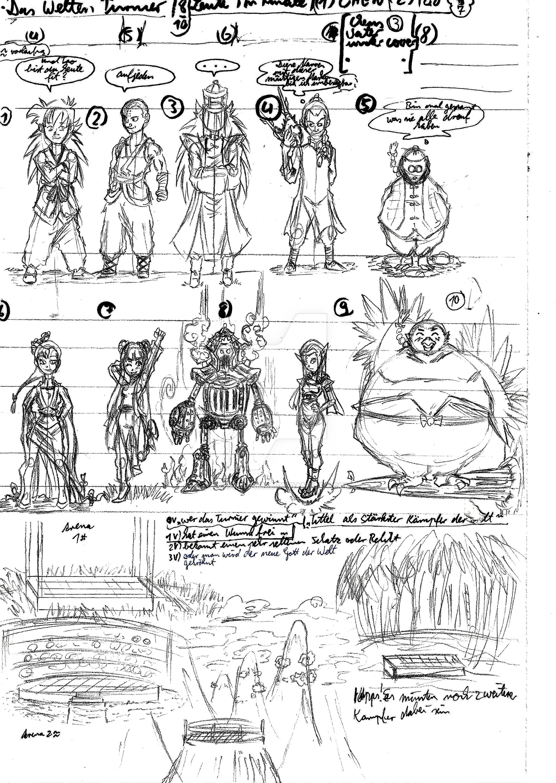 Dragon Chen Charackter Sketch #200 2000-2020