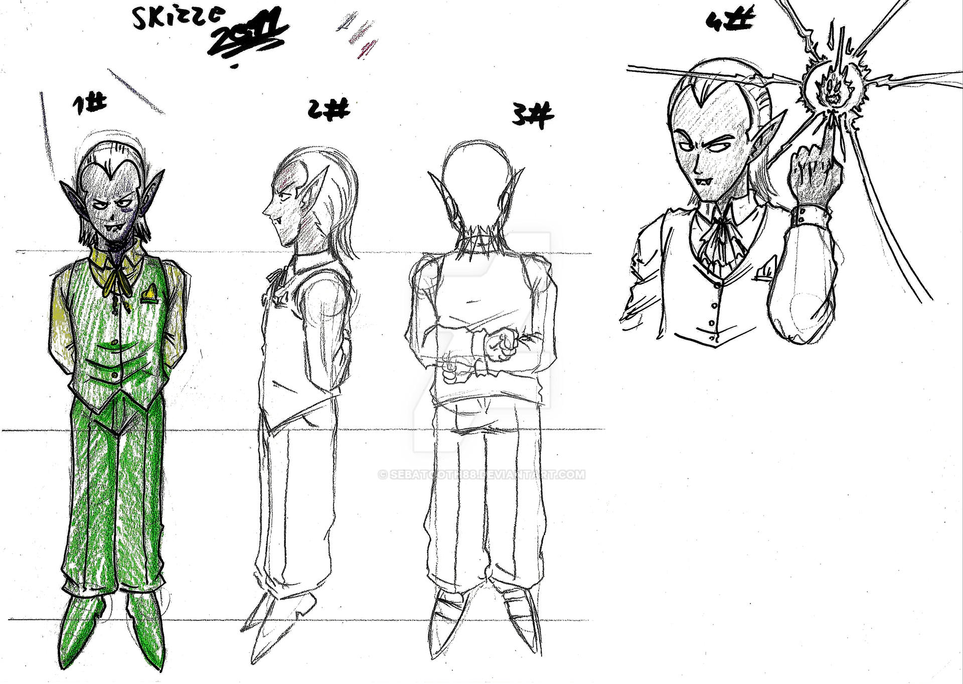 Dragon Chen Charackter Sketch #218 2000-2020