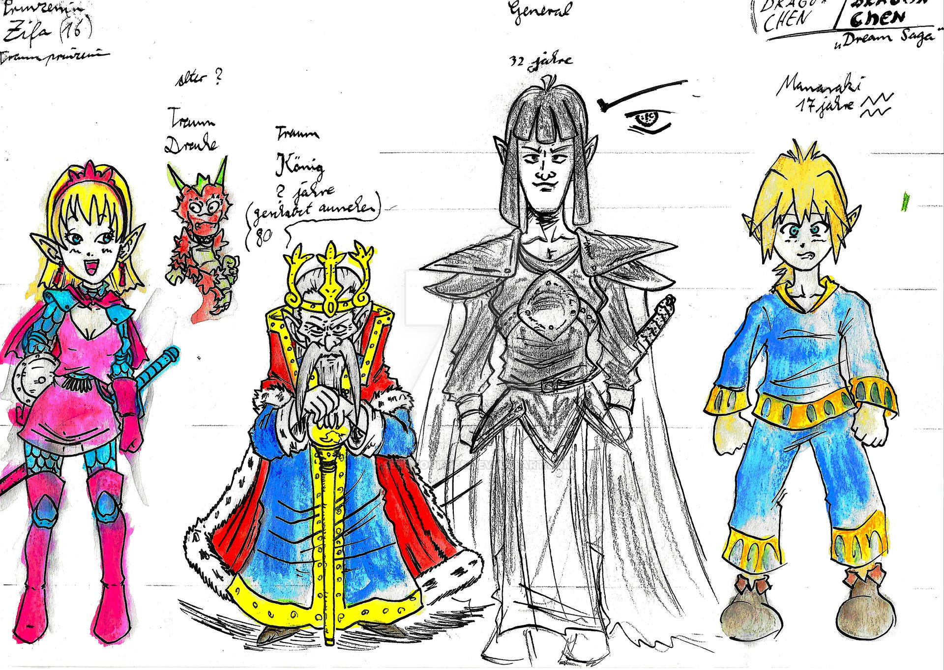 Dragon Chen Charackter Sketch #225 2000-2020