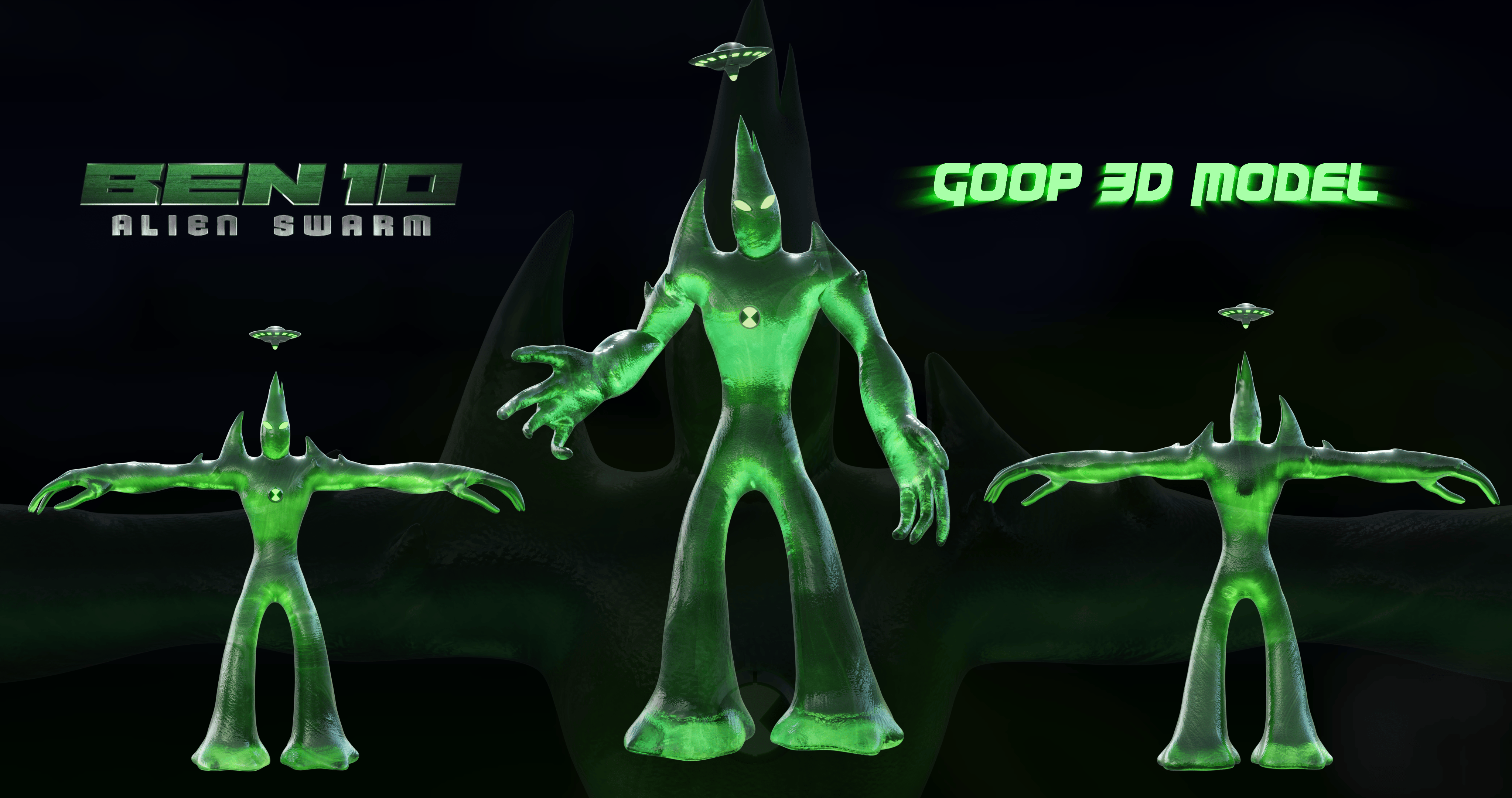 Ben 10 Alien Swarm - Goop 3D Model. by Waitingfortherender on DeviantArt