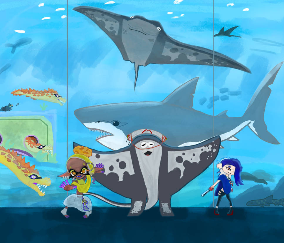Deep Cut from Splatoon in The Aquarium by Chipmunkosaursshit on DeviantArt
