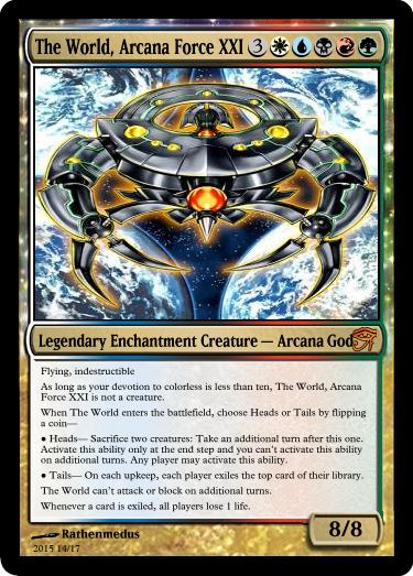 the world yugioh card Arcana Force XXI