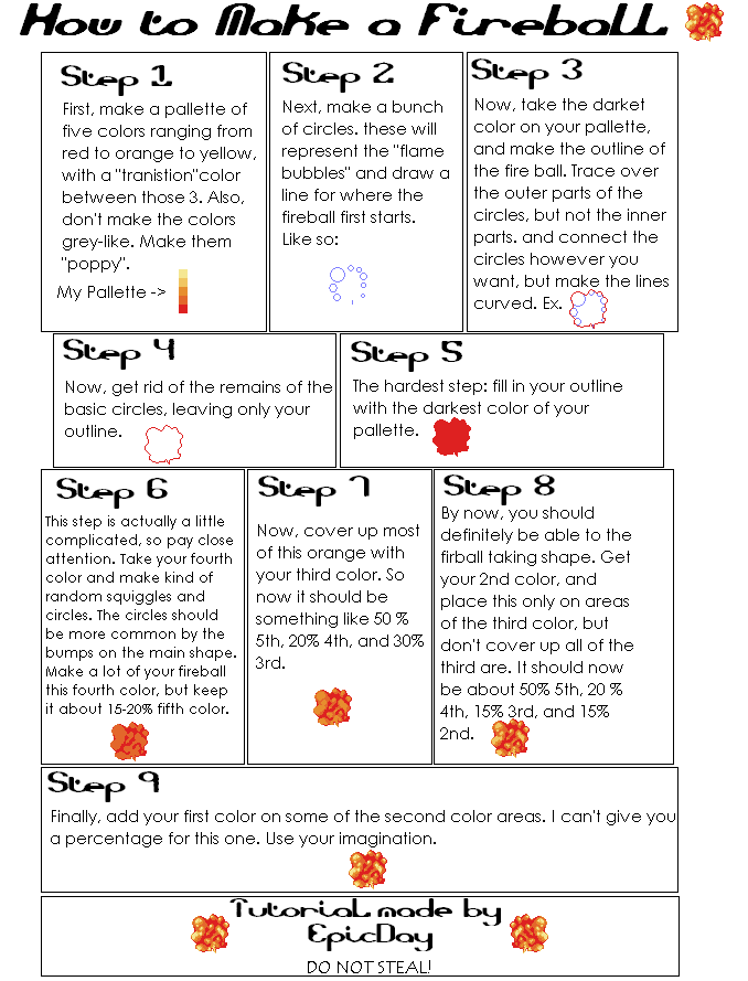 Fireball Tutorial Art Fireball Making Tutorial by EpicDay on DeviantArt