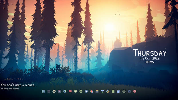 Among Trees Rainmeter Skin