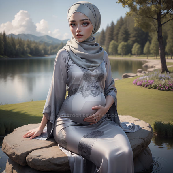 Maternity Deviantart Maternity Pose by Hijabtoon on DeviantArt