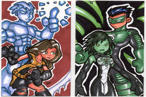 Sketch Cards - GL J Icey Kitty