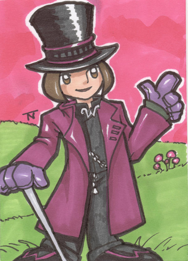 Willy Wonka Sketch Card