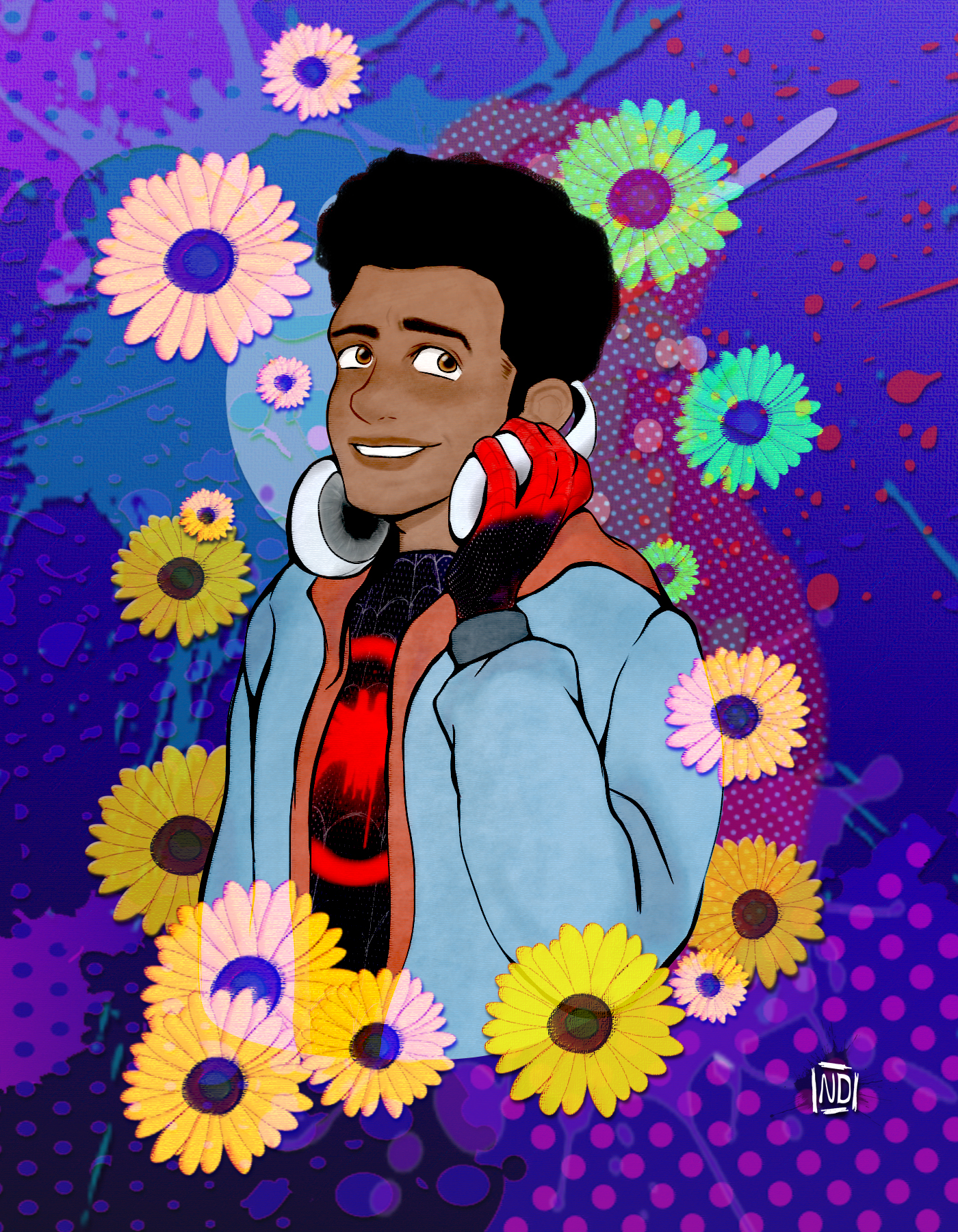 Miles Morales (Sunflower) by Nilusanimationworld on DeviantArt