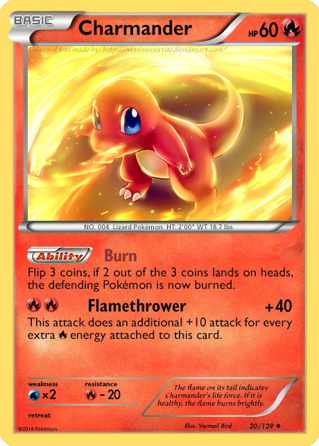 Charmander Pokemon card