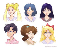 Sketch compilation, Sailor Moon