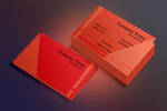 Red Business Card by SobohRami