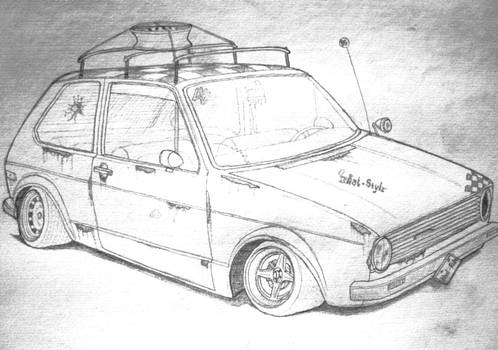 VW Golf mk1 'Hoodride'