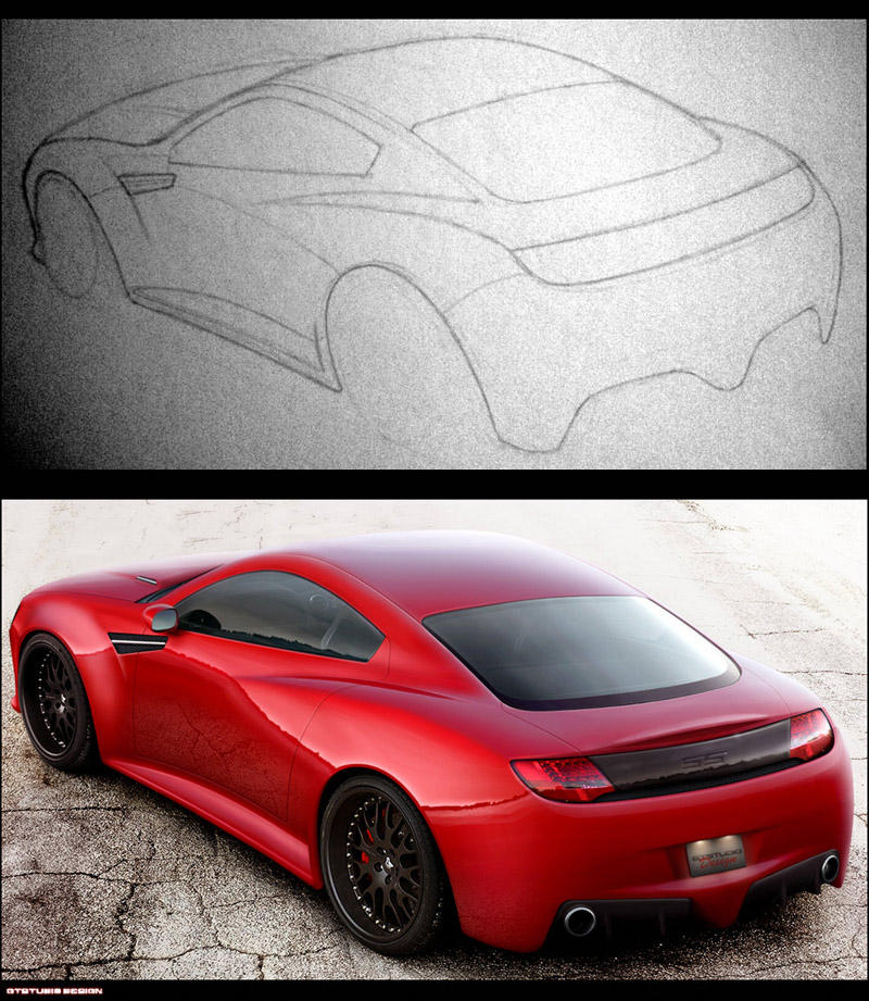 Concept Car rear view by GTStudio on DeviantArt