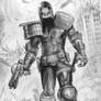 Dredd (Greg Staples) Sketch 01