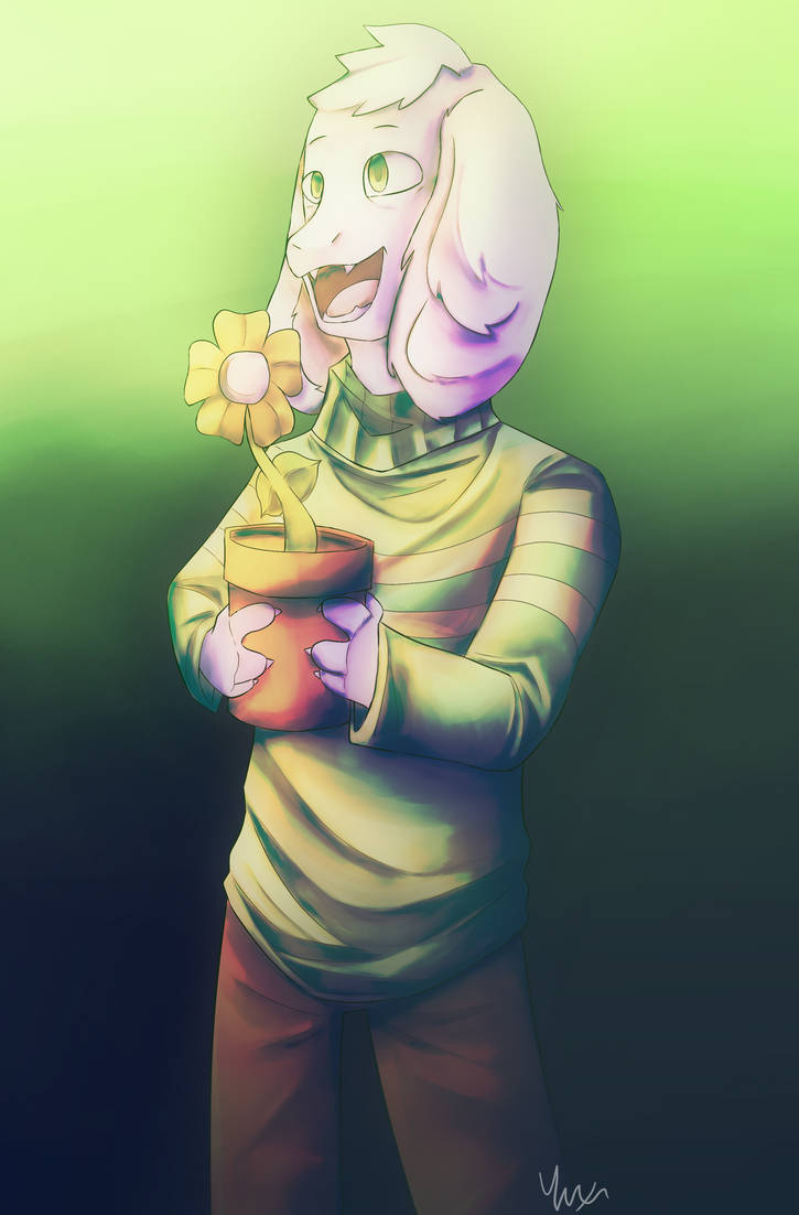 Asriel Fanart by JustNamedSilver on DeviantArt