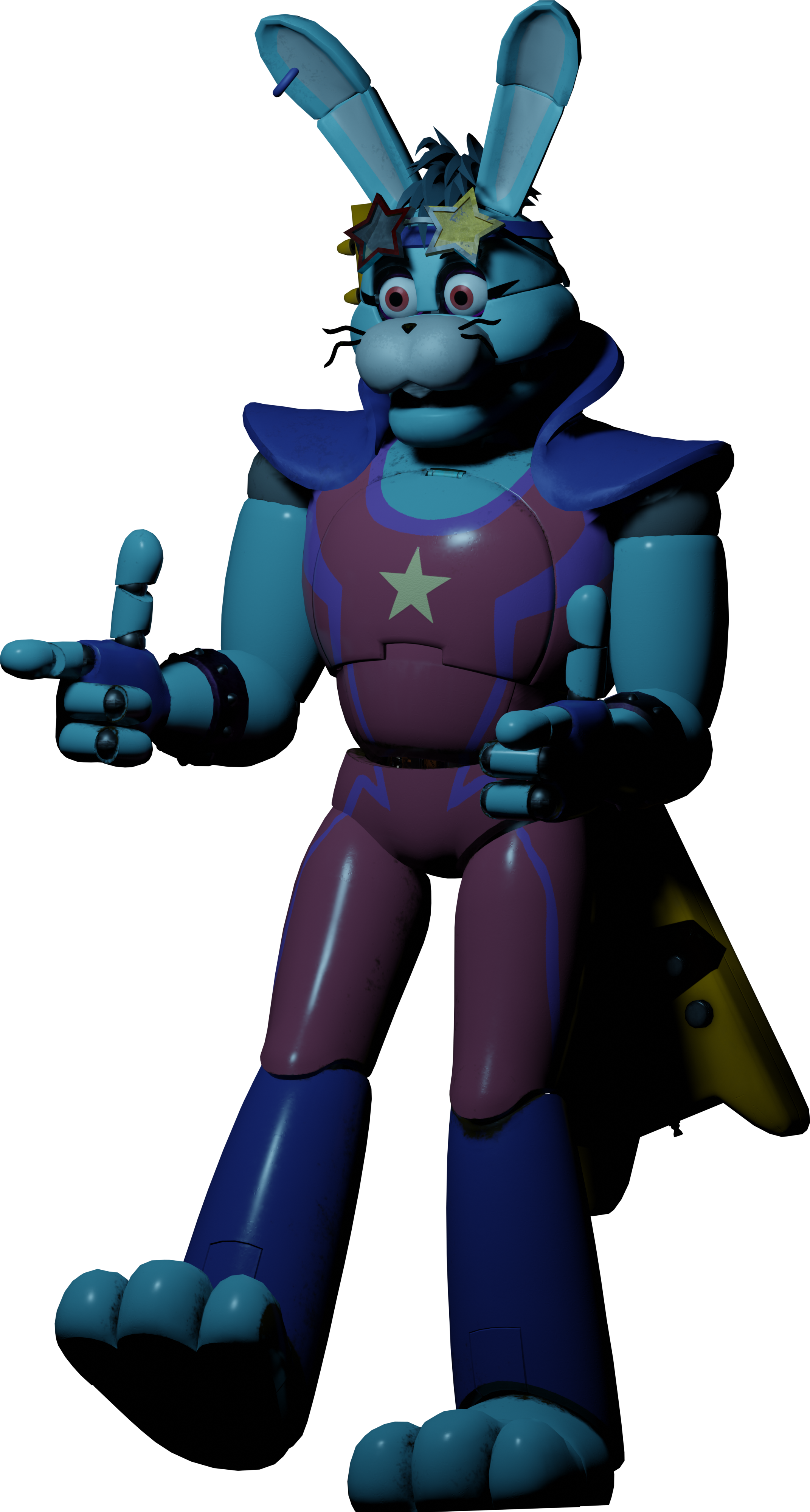 FNAF Glamrock Bonnie [Blender 3.0] by Gatornator13 on DeviantArt