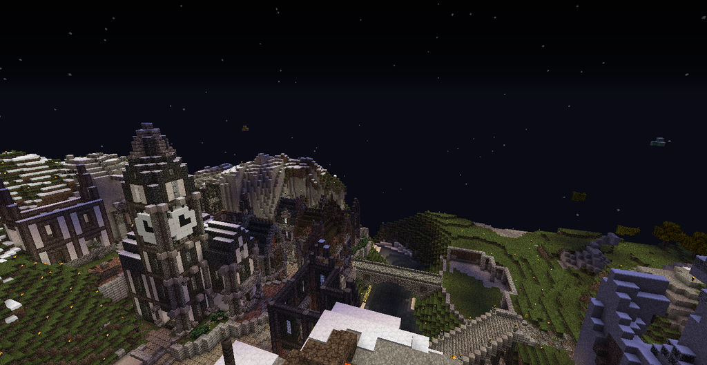 Minecraft Ridgeview Ridge Field (West-facing View) by Adadave on DeviantArt