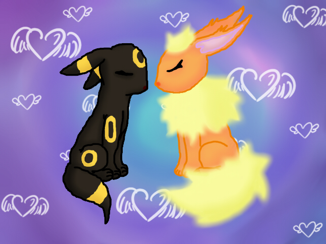 Umbreon and Flareon by Blitza by Eevee-Evolution-Club on DeviantArt