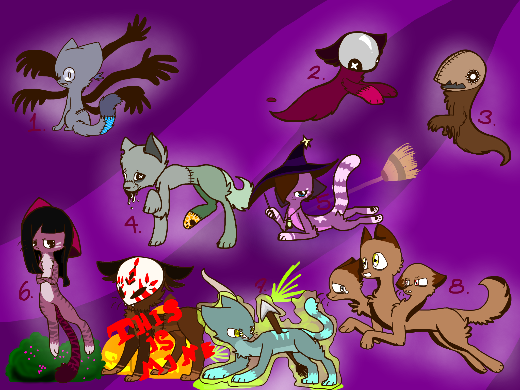 Free Halloween Adoptables(CLOSED) (sorry for this)