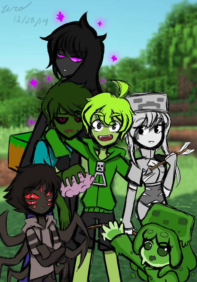 Minecraft Mobs (My Human Version) by ChairmanMeow0099 on DeviantArt